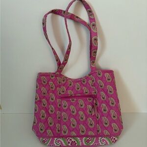 Vintage Vera Bradley 2005 Bermuda Pink Paisley Medium Shoulder Bag